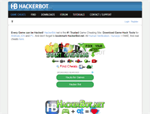 Tablet Screenshot of hackerbot.net